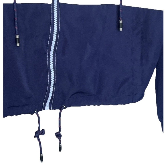 CALI 1850 Los Angeles Windbreaker Jacket Small Zip Up Red White Blue Colorblock - Picture 3 of 12